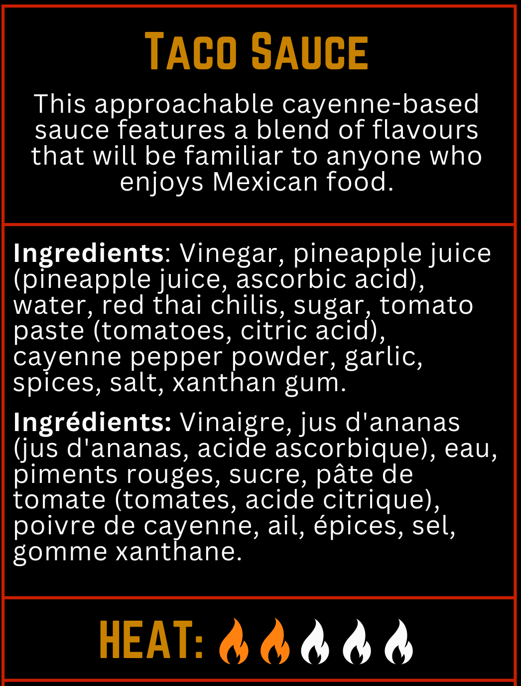 Taco Sauce